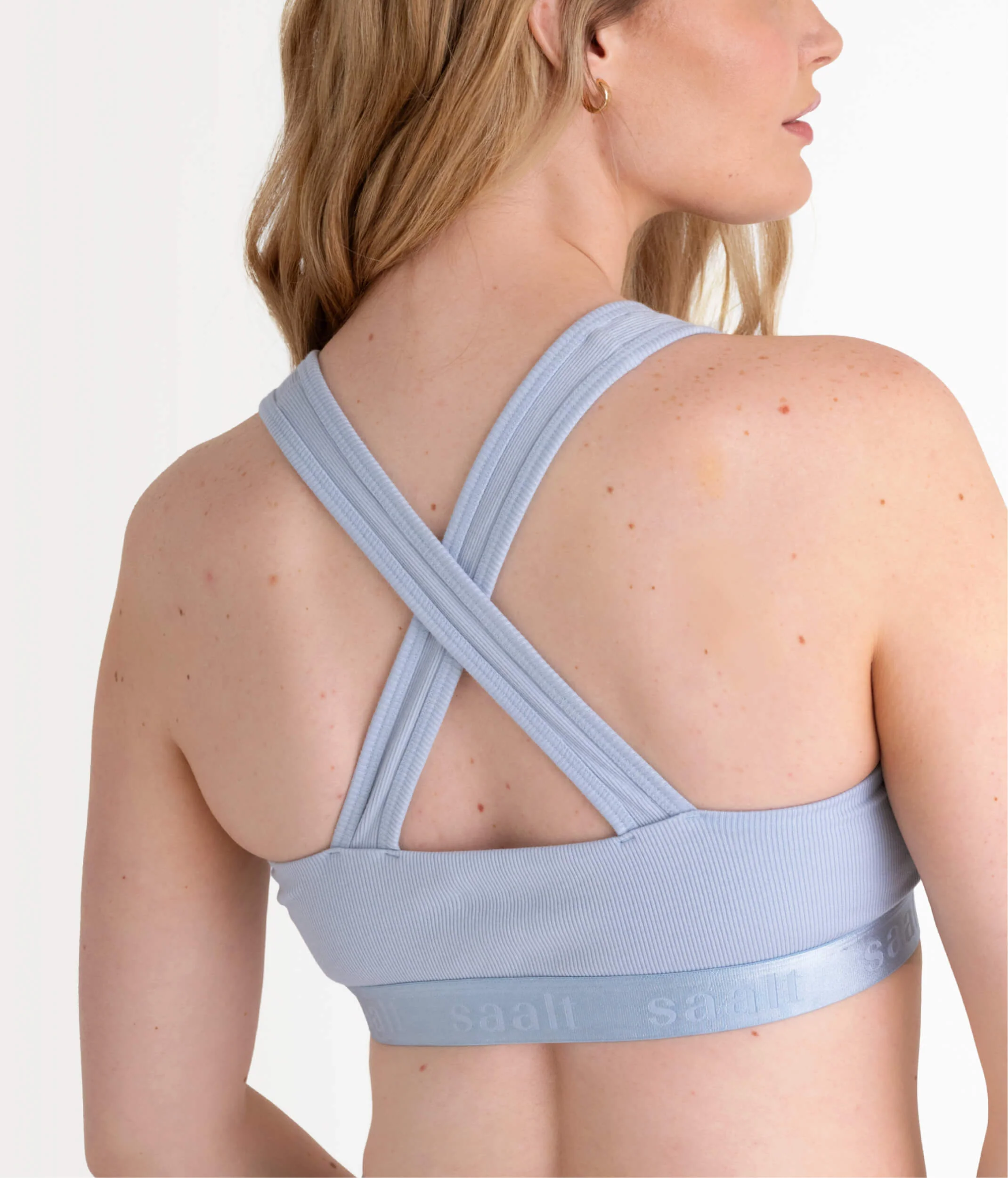 Cotton Rib Square Neck Bralette - Image 10