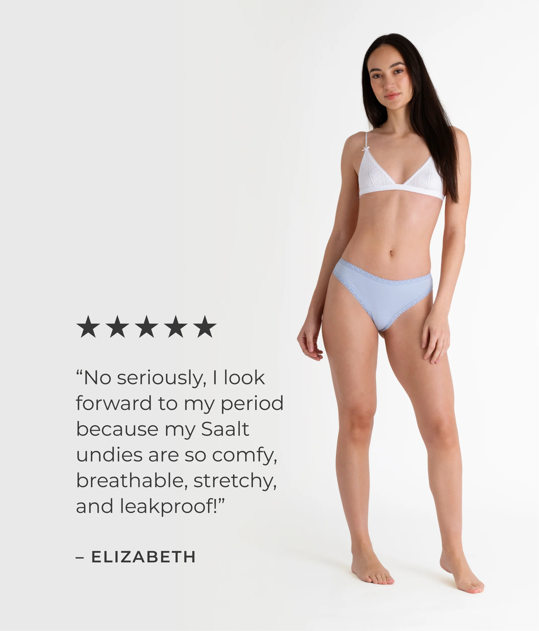 Leakproof Cotton Lace Trim Thong - Image 13