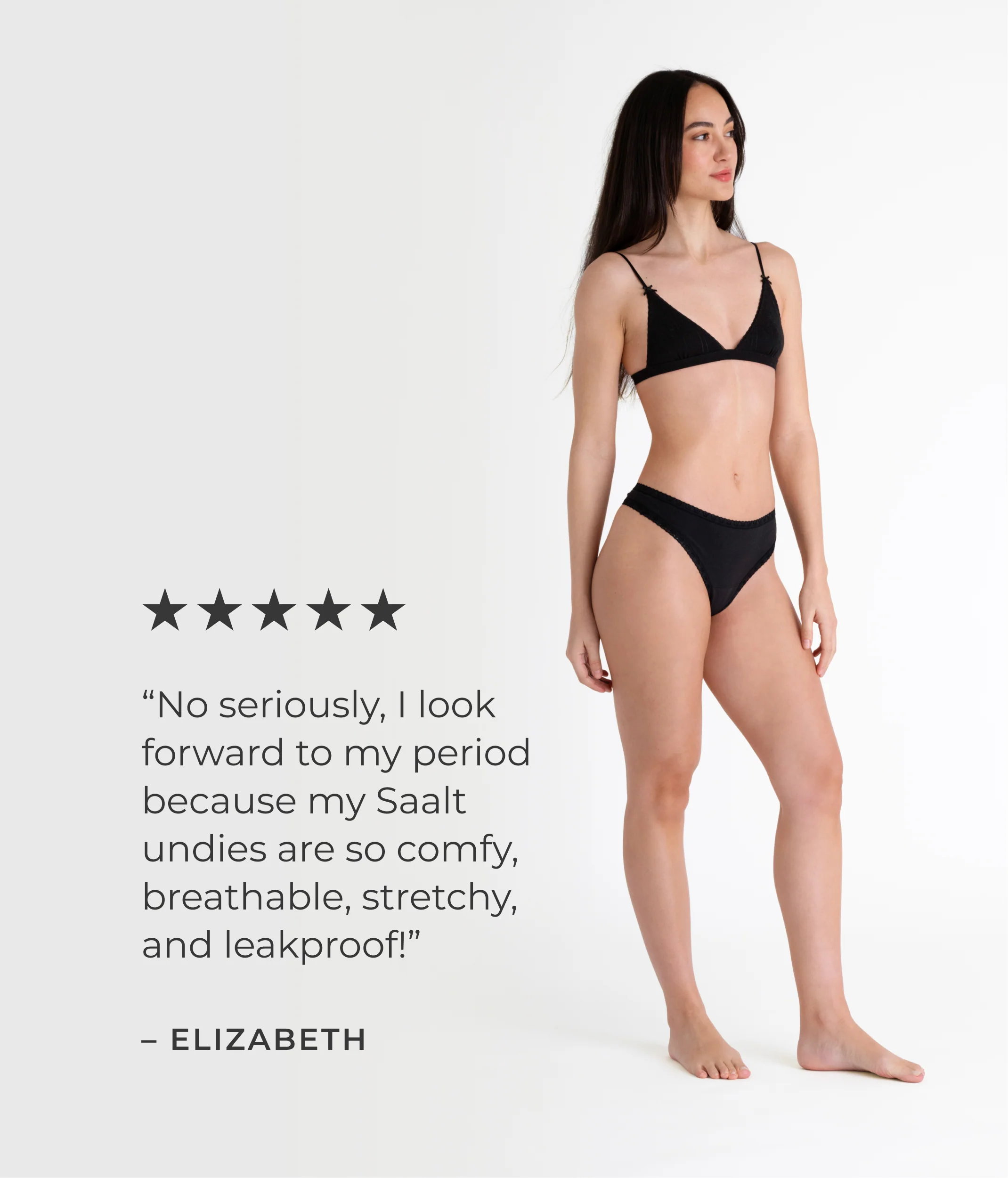 Leakproof Cotton Lace Trim Thong - Image 5