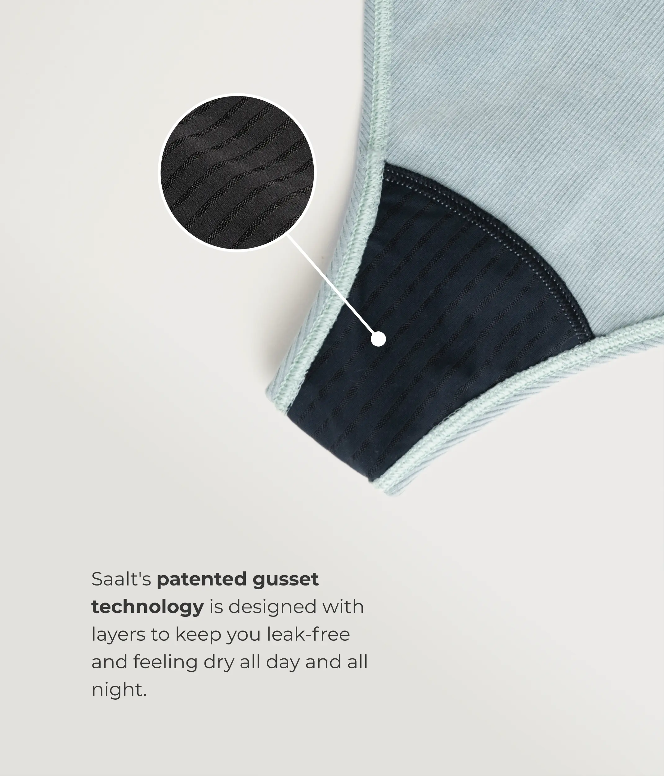 Leakproof Cotton Rib High Rise Thong - Image 10