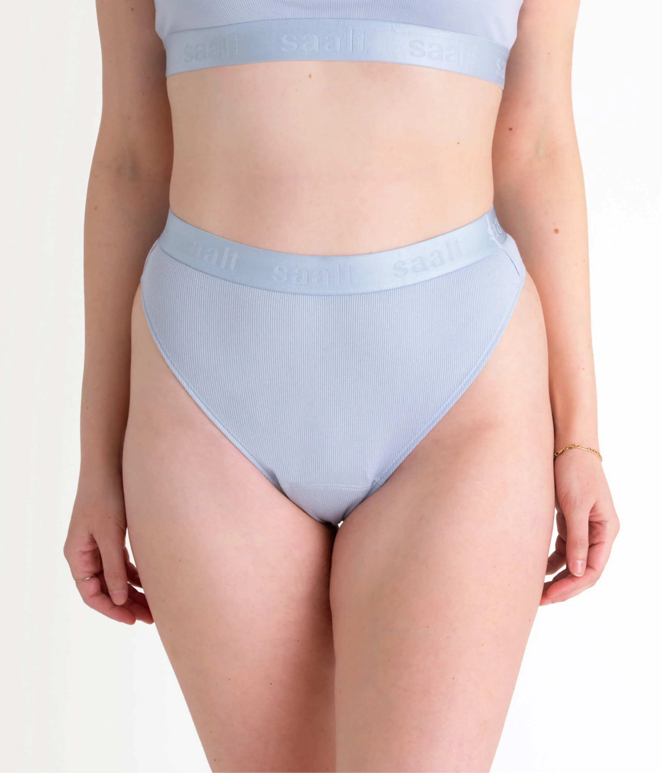Leakproof Cotton Rib High Rise Thong - Image 11
