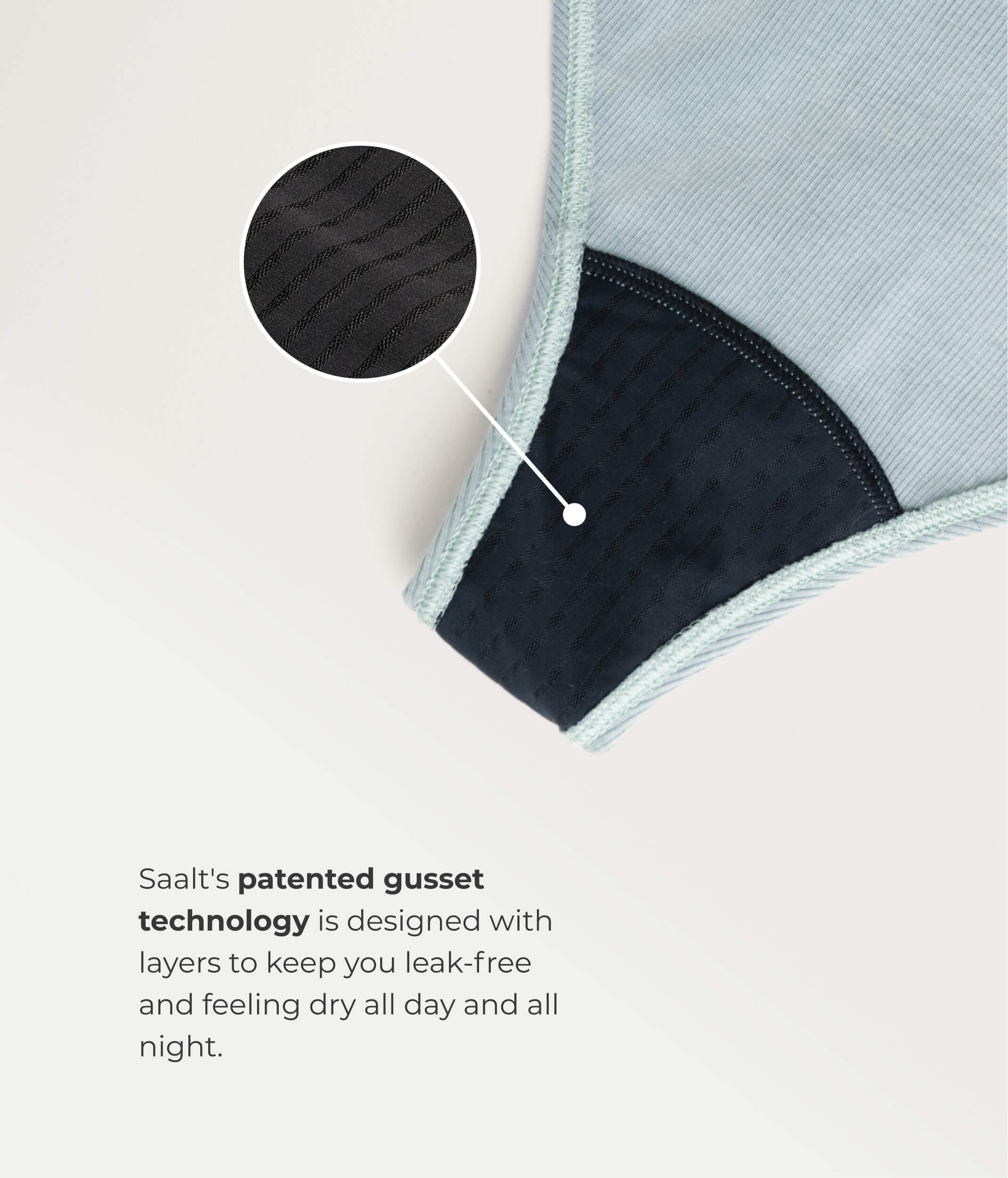 Leakproof Cotton Rib High Rise Thong - Image 15
